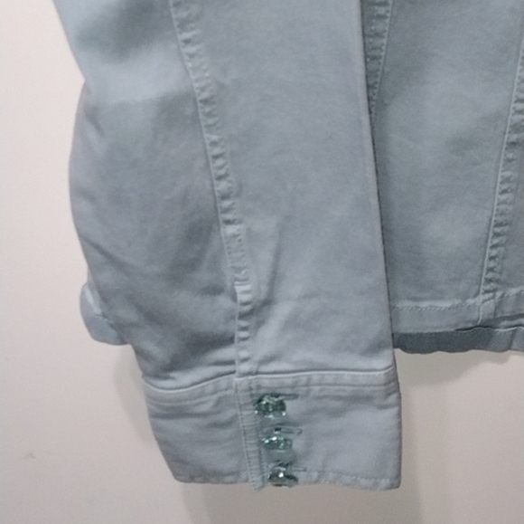 Women's XL Sky Blue Button Down Shacket - Picture 4 of 4